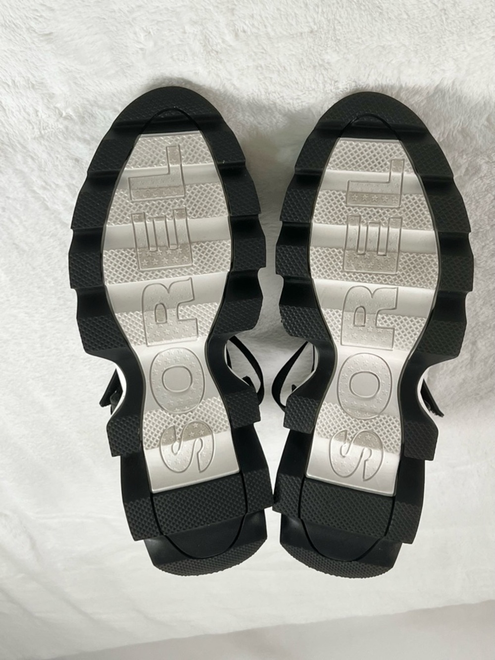 SOREL Sandals Black Kinetic Impact Platform Wedge Womens Size 9.5 NL4962-010 - Picture 8 of 12